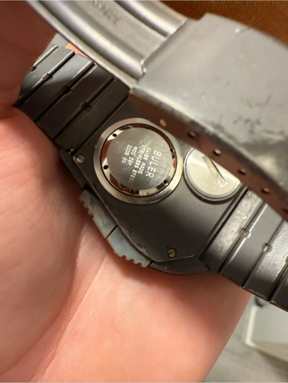 1979 BMW Buler M1 E26 Chronosport Vintage Swiss Digital Analog Watch Rare [grey]